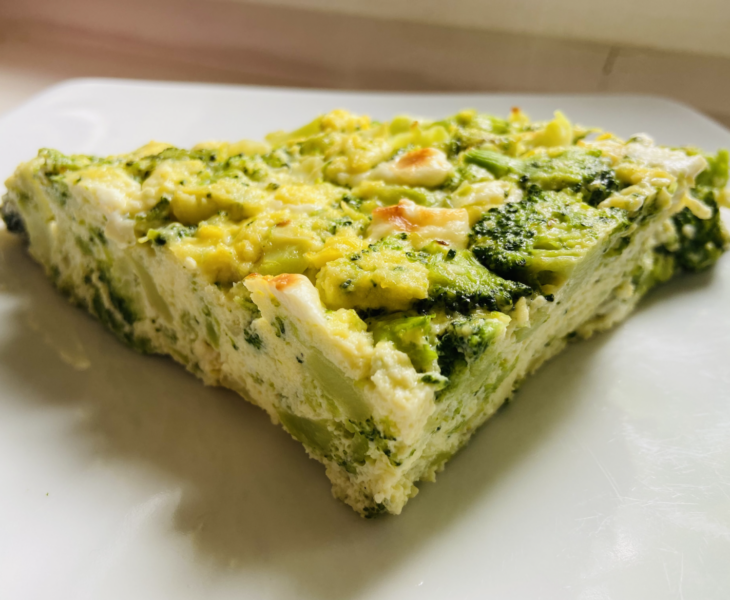 Feta Broccoli Frittata