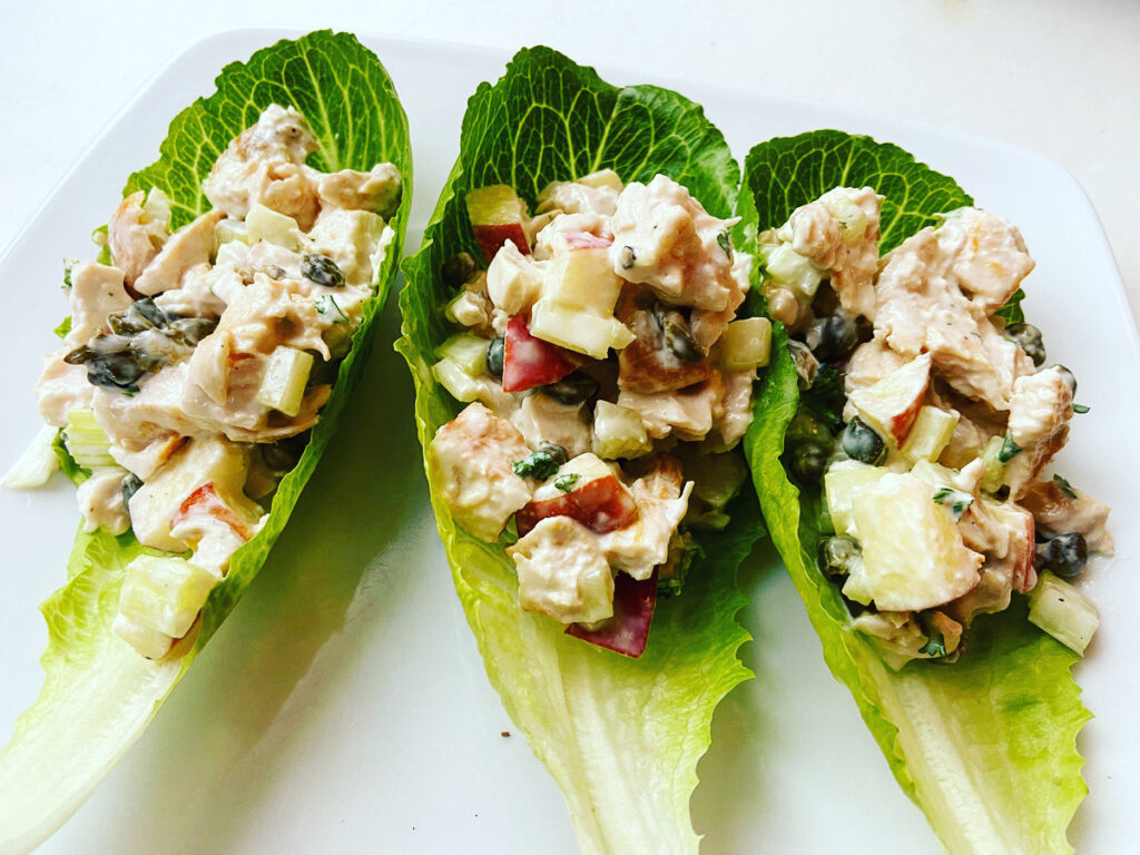 Chicky Salad Lettuce Boats