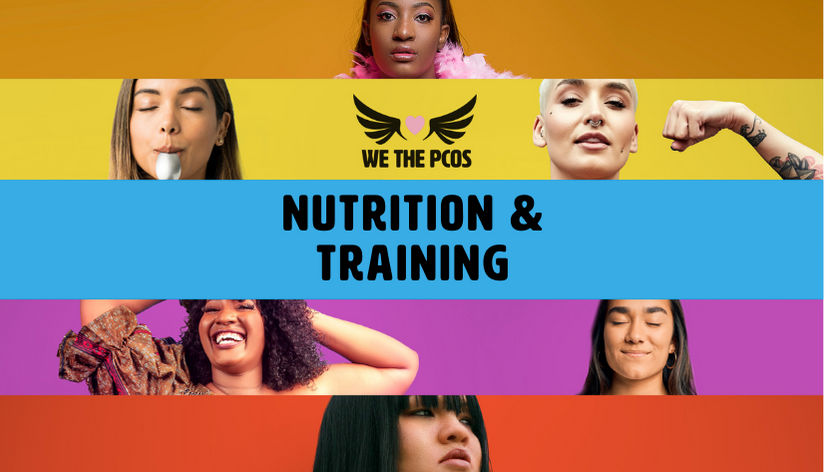 Colorful We the PCOS Nutrition & Training program featuring women with poly-cystic ovary syndrome